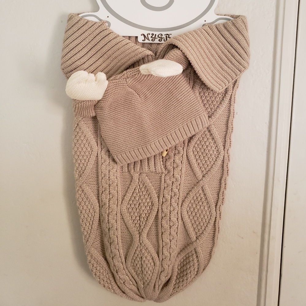 NYBG Knit Snuggle Sack - Moose
